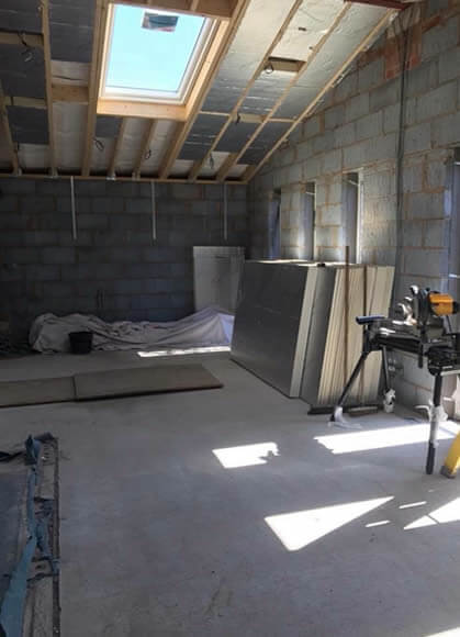 interior view of house after extension in bolton